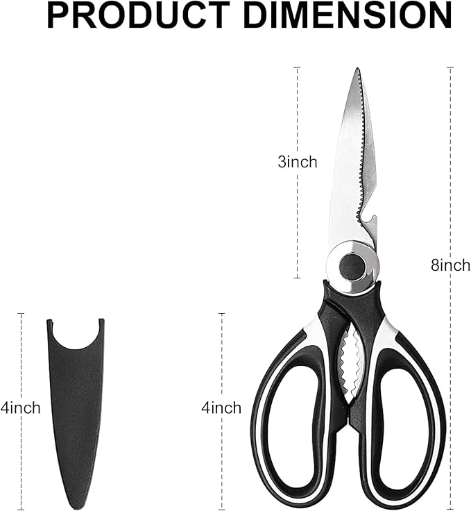 Kitchen Scissors Strong Stainless Steel Kitchen Scissors
