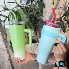 Stainless Steel Coffee Travel Mug with Handle Quencher H2 Tumbler 40 OZ