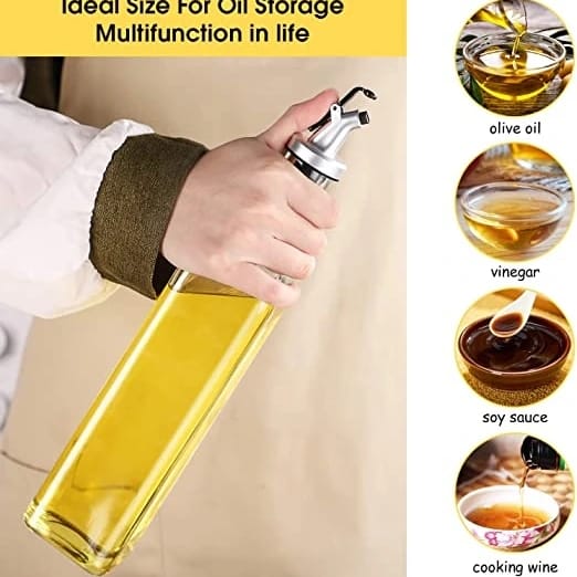 Glass oil dispenser bottle 500ml