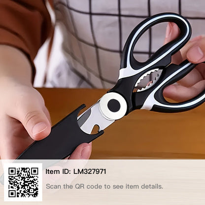 Kitchen Scissors  Strong Stainless Steel Kitchen Scissors  - Black