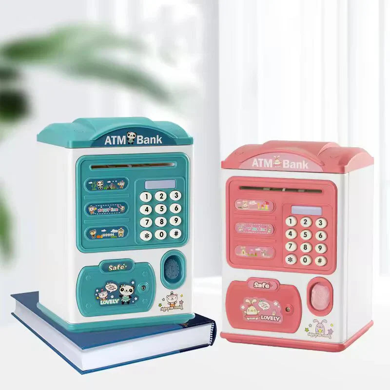 kids atm fingerprint password money box
