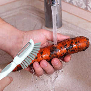 Vegetable Peeler with Brush
