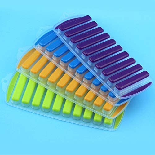 Pack of 4 Push Out Ice Cube Trays Easy Pop Out Round Cubes Flexible Silicone Bottom Tray 1Pc - kitchenly.pk