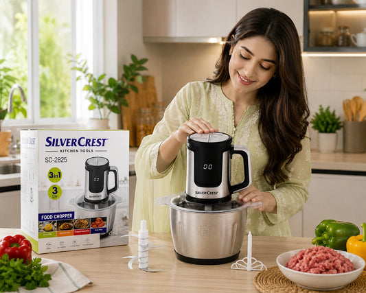 silver crest chopper 3 liter Meat Chopper  Electric Meat Grinder 3 liter