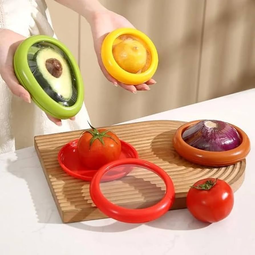 4PC Silicone Fruit and Vegetable Storage