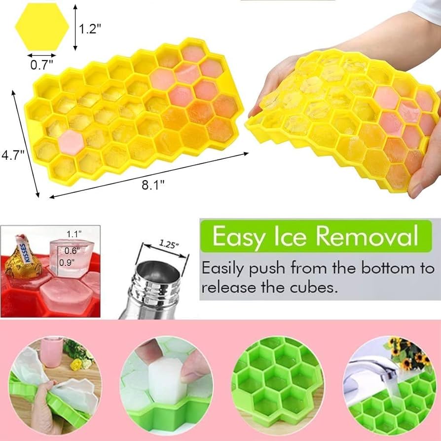 silicone ice cube trays Ice Cube Tray With Lid