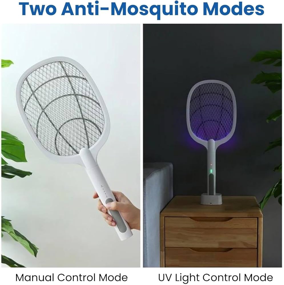 DP 834 Mosquito Racket Swatter Rechargeable 2-in-1 Mosquito Racket