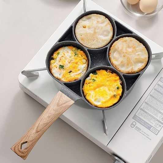 4-Egg Pan Non-Stick Multi Pancake Frying Pan