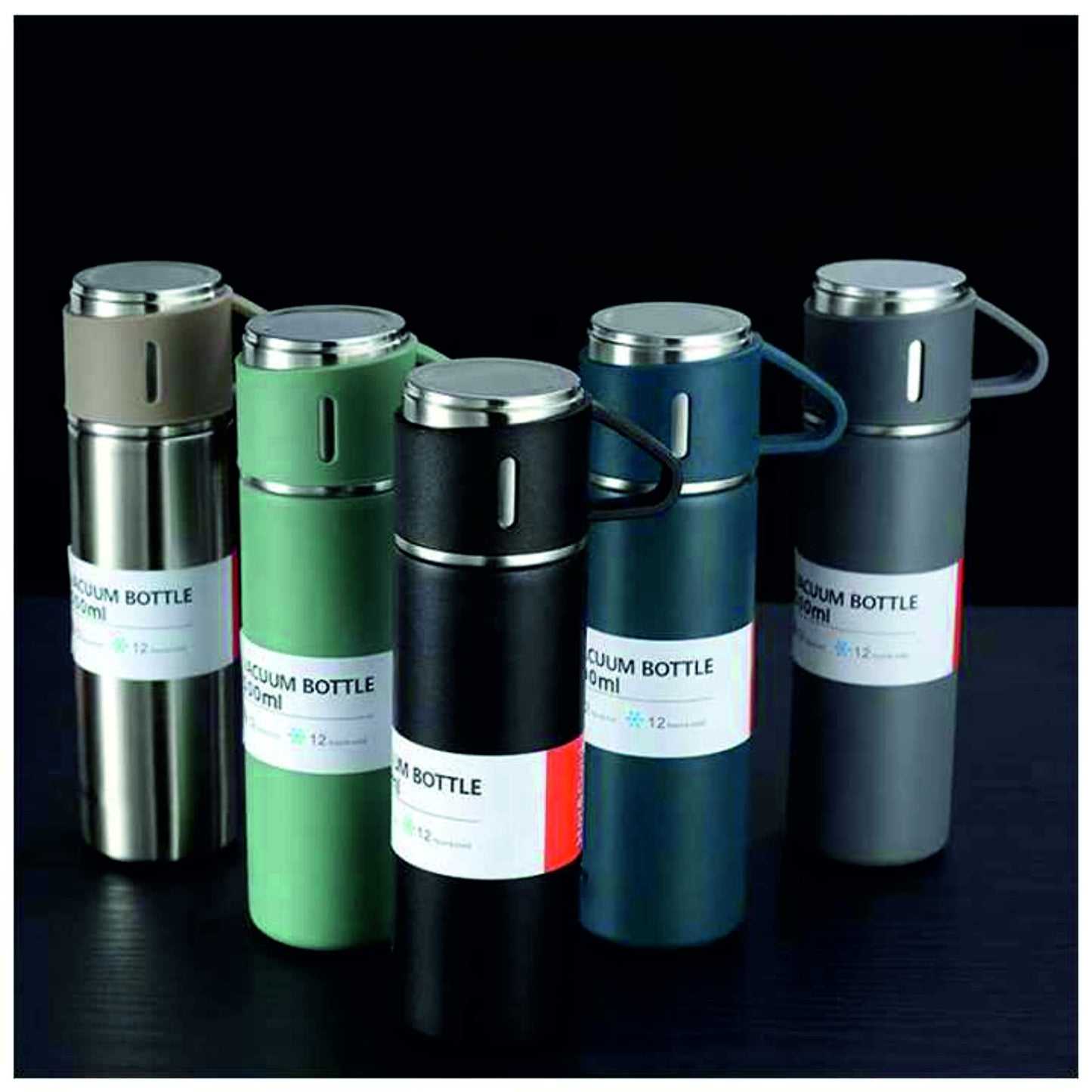 Vacuum Flask Set Stainless Steel Drinking Metal Water Bottle Gift High Quality Vacuum Flask Bottle - 500ml
