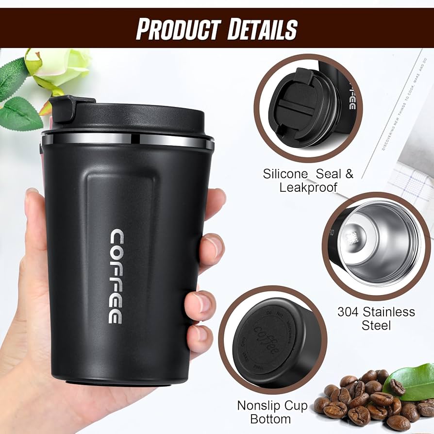 Travel Coffee Mug - Insulated 380ml