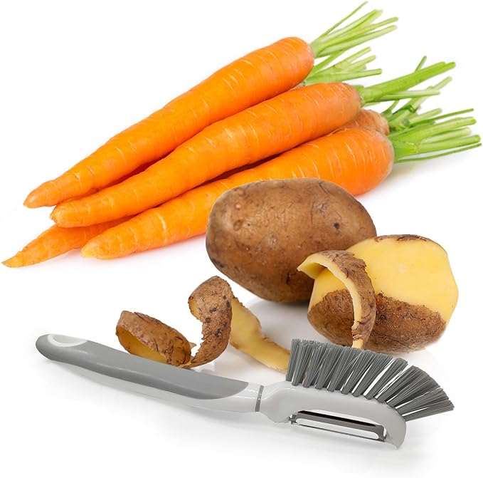 Vegetable Peeler with Brush