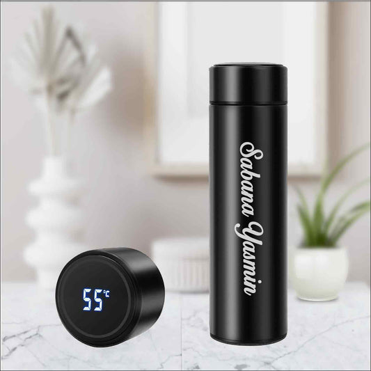 Customized Name or Logo Printed Temperature Water Bottle

