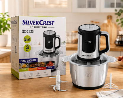 silver crest chopper 3 liter Meat Chopper  Electric Meat Grinder 3 liter
