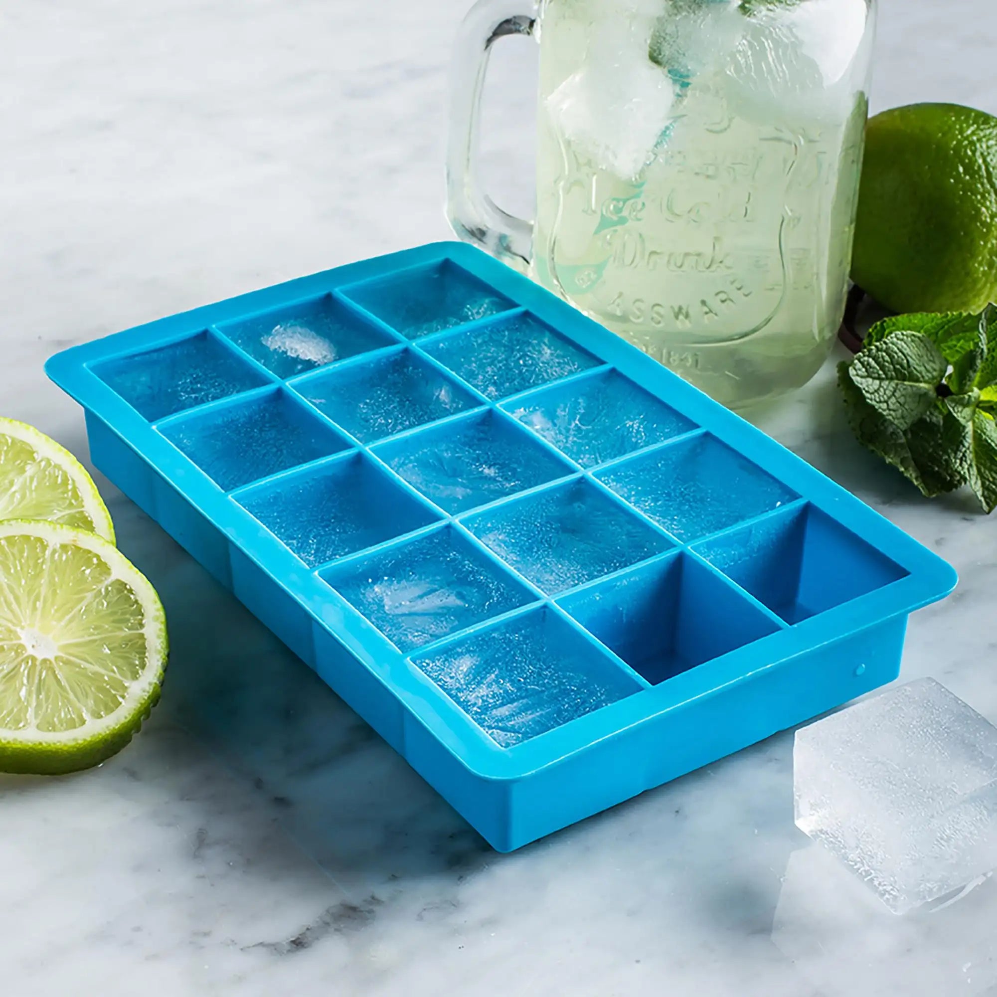 Silicone Ice Cube Tray With Cover Lid