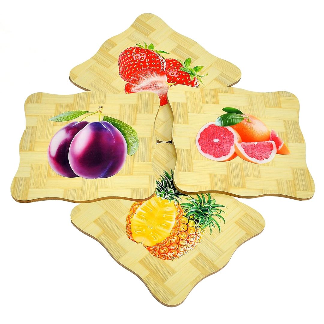 Bamboo Tea Coaster 6pcs