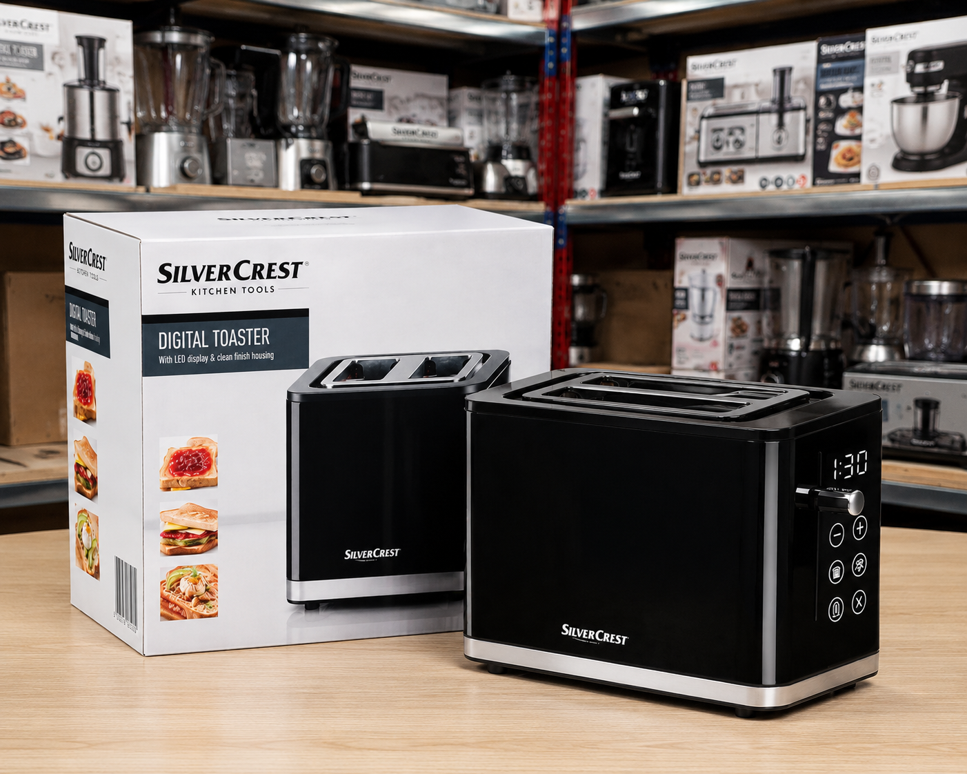 Silver Crest 2 Slice Digital Toaster 900W