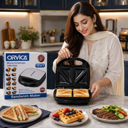 Orvica 12 in 1 Sandwich Machine Price in Pakistan