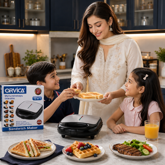 Orvica 12 in 1 Sandwich Machine Price in Pakistan
