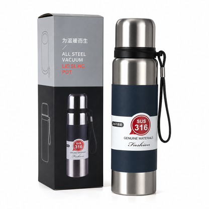 stainless steel hot and cold water bottle 1000ml