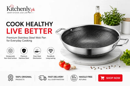 Laser Coated Honeycomb  Frypan