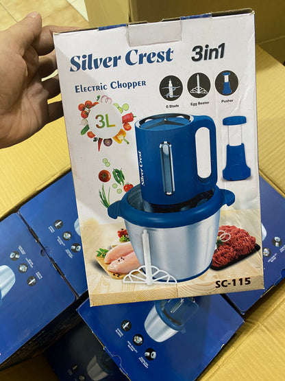 silver crest chopper 3 liter Meat Chopper  Electric Meat Grinder 3 liter