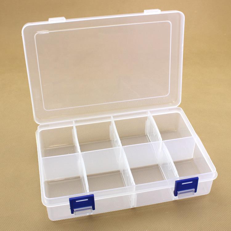 Transparent Plastic Box Organizer for Hardware - Art & Craft