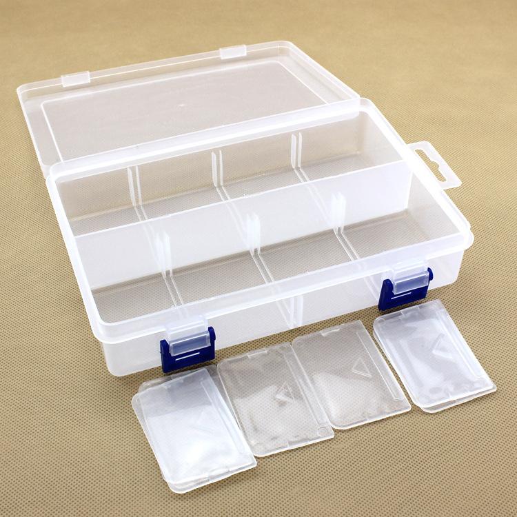 Transparent Plastic Box Organizer for Hardware - Art & Craft