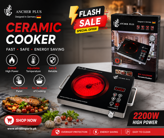 ANCHER PLUS 2200W Ceramic Cooker