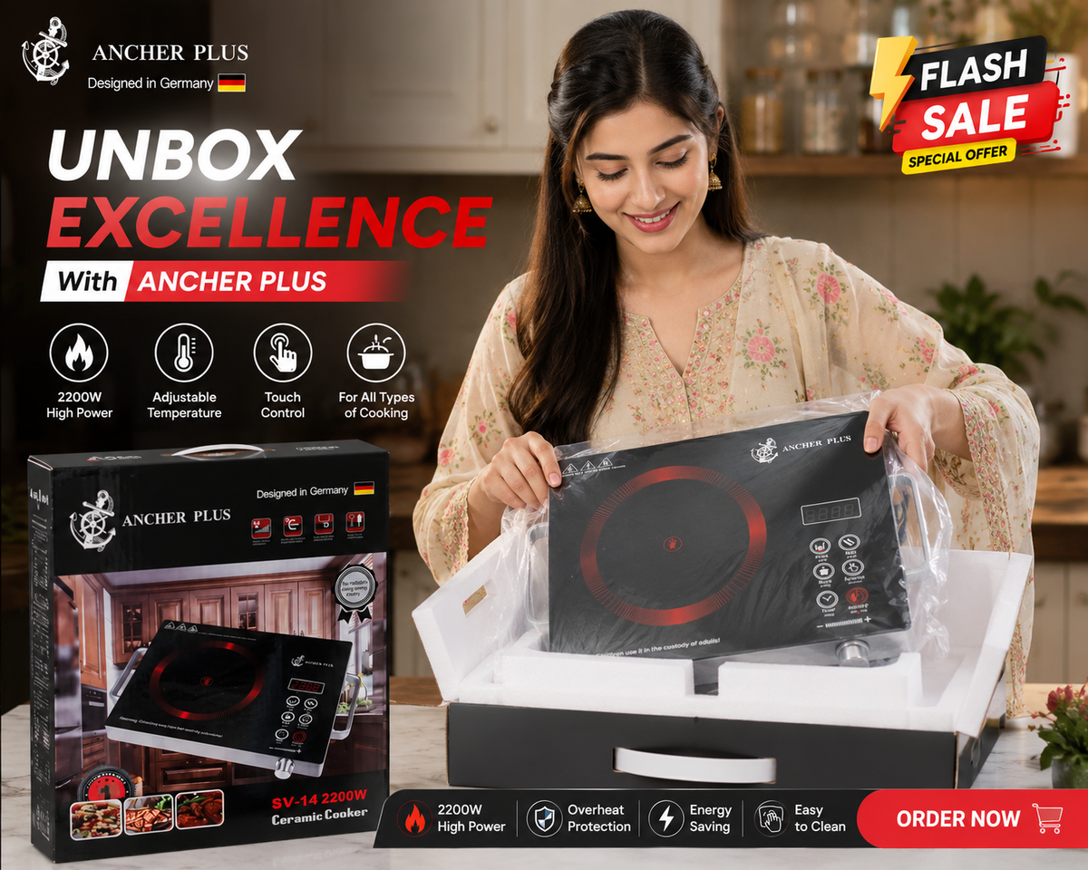 ANCHER PLUS 2200W Ceramic Cooker