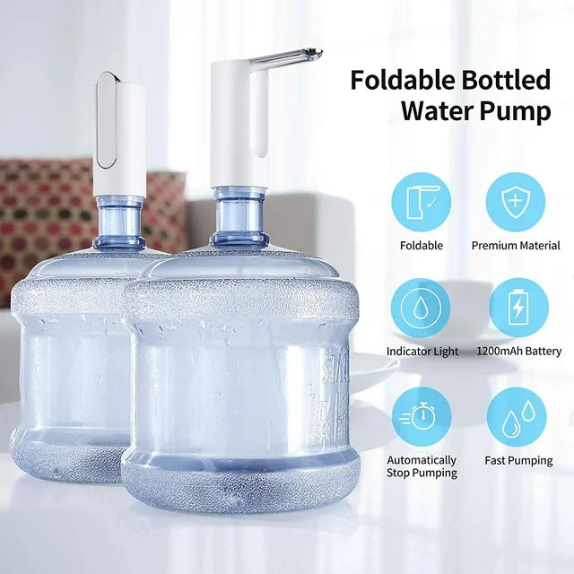 Water Bottle Pump, USB Charging Automatic Drinking Water Pump Portable Electric Water Dispenser Water Bottle Switch