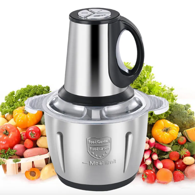 Electric Food Meat Grinder & Chopper 3L RAF, Philips, Silver Crest