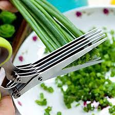 Multi-Functional Stainless Steel Kitchen Scissors – 5 Layers - kitchenly.pk