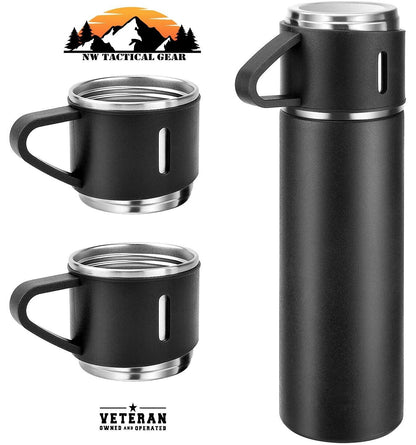 Vacuum Flask Set Stainless Steel Drinking Metal Water Bottle Gift High Quality Vacuum Flask Bottle - 500ml