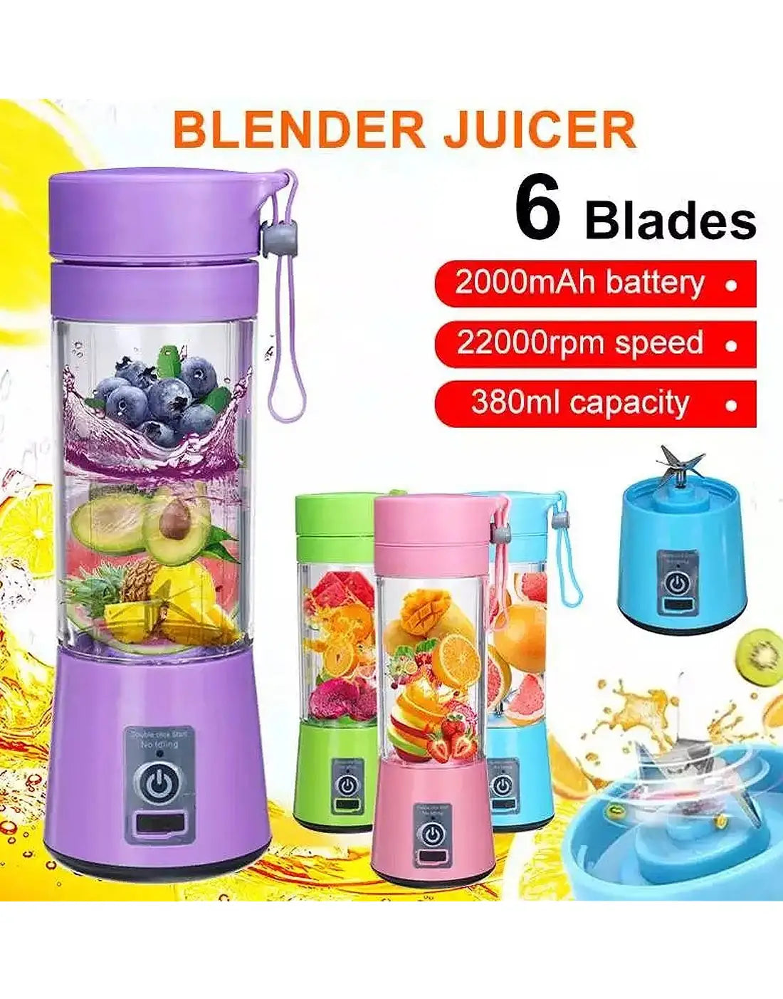 Rechargeable mini Portable juicer Blender