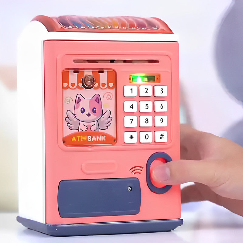kids atm fingerprint password money box
