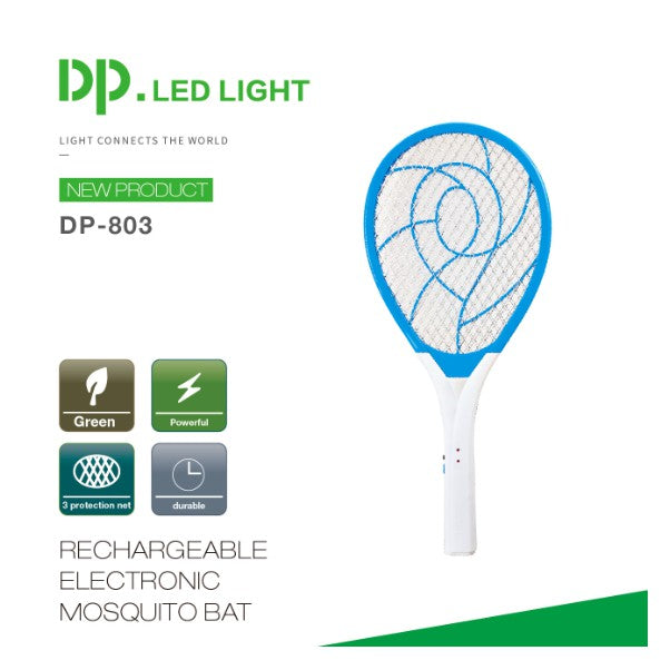 Original DP High Quality Mosquito Killer Rechargeable Racket - kitchenly.pk