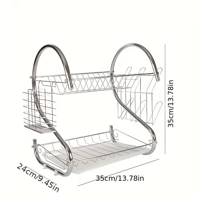 S-Shaped Double-Layer Dish Rack