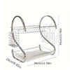 S-Shaped Double-Layer Dish Rack