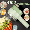 4 In 1 Handheld Electric Vegetable Kitchen Tool USB Charging - kitchenly.pk