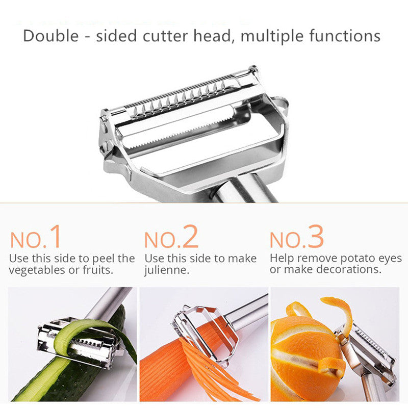 Multifunction Grater Julienne Peeler Slice Home Kitchen Tool - kitchenly.pk