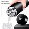 LED Temperature Display Water Bottle  Stainless Steel 500ML - kitchenly.pk