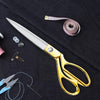 Professional Tailor Sewing Scissors Stainless Steel Golden Sharp - kitchenly.pk