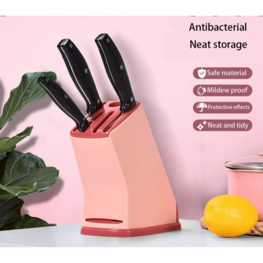 Multi-functional Kitchen Knife Storage Rack Kitchen Knife Stand PLASTIC - kitchenly.pk