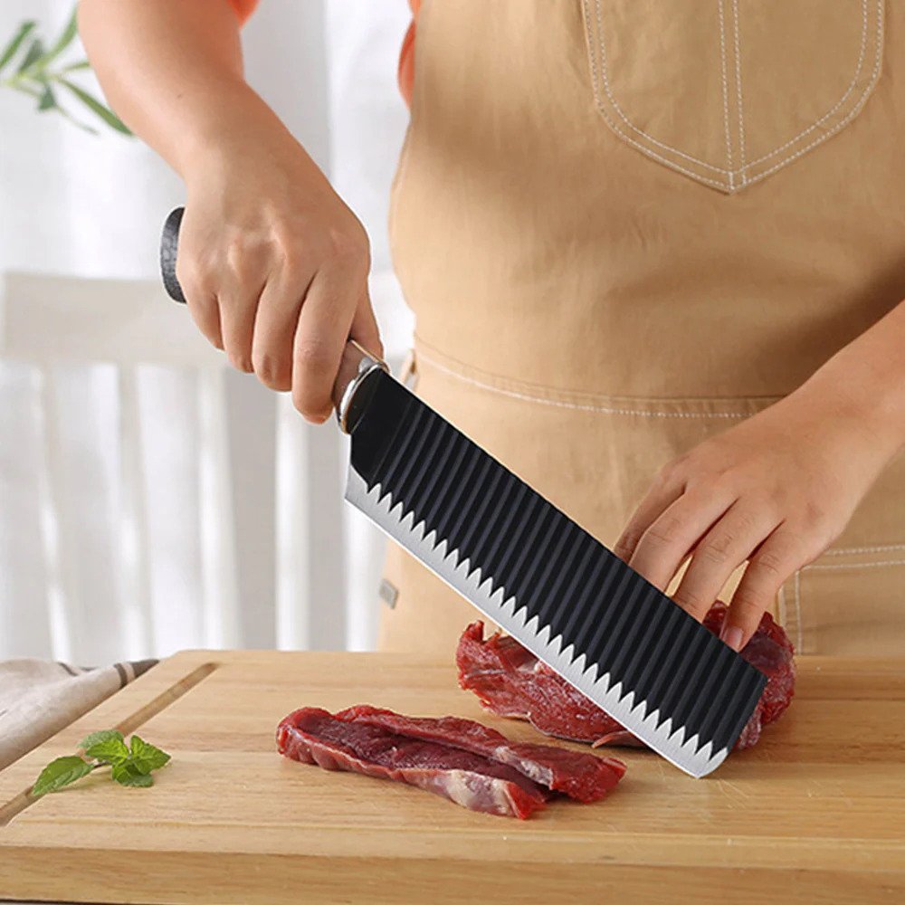 6 Pcs Non-Stick Knife Set For Kitchen, Professionals, Chef, Super Sharp High Carbon - kitchenly.pk