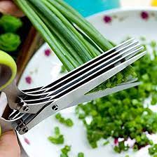 Multi-Functional Stainless Steel Kitchen Scissors – 5 Layers - kitchenly.pk